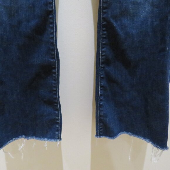 MOTHER The Hustler Ankle Fray Jeans in On The Edge - Size 26 - Picture 8 of 16